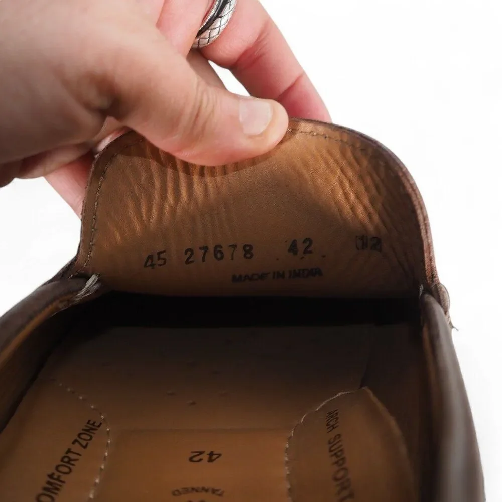 ECCO Classic Moc 2.0 Classic Slip-on Leather Loafers Brown‎ Men's 8-8.5/42